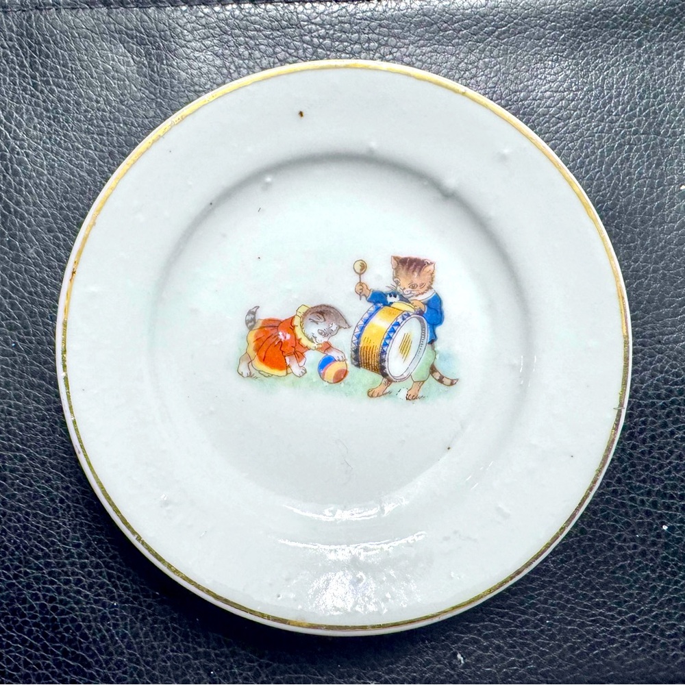 Wonderful antique pair of 2 Children’s Tea Set Plates